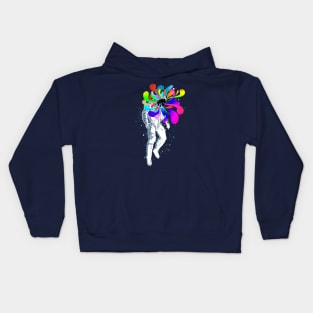 Space color burst Kids Hoodie